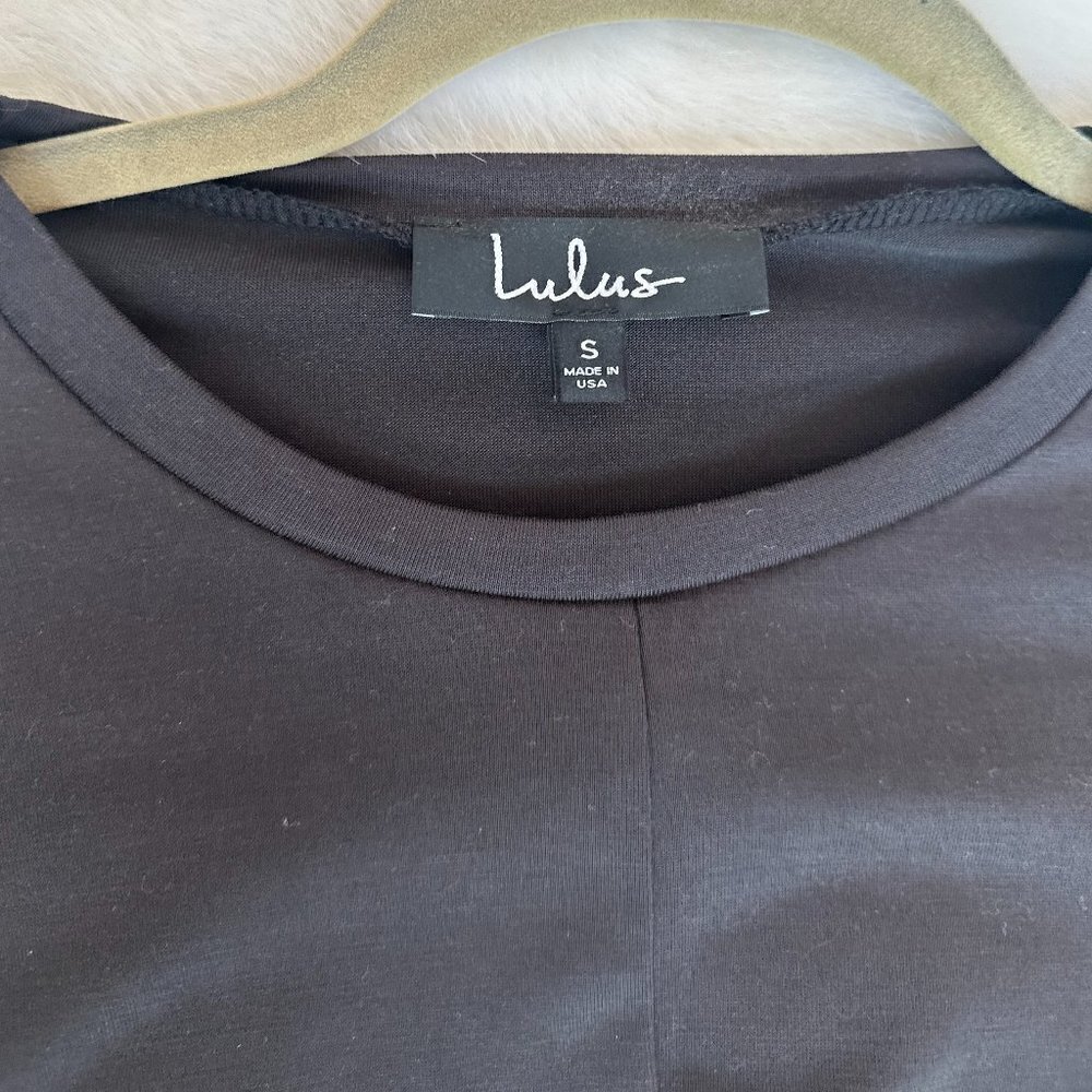 NWT Lulus Grey Lightweight New Crop Women's Top Size Small - Picture 3 of 5